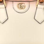 Wonka Grain Calfskin Mini Diana Tote Bag Mystic White Orange Fluo - Image 8