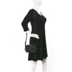 X BALENCIAGA BB Monogram Web Mini Ophidia Shoulder Bag Black - Image 2