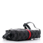 X BALENCIAGA BB Monogram Web Mini Ophidia Shoulder Bag Black - Image 4