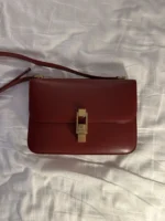 YSL Saint Laurent Bag Le Carre Hand Rouge Opyum Red