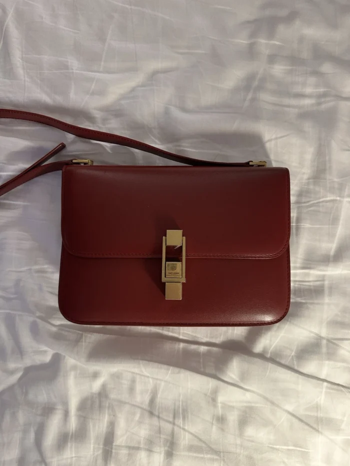 YSL Saint Laurent Bag Le Carre Hand Rouge Opyum Red - Image 1